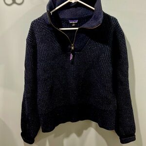 Patagonia recycled wool 1/4 zip sweater
